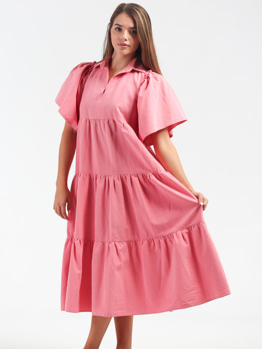 Sweet Pink Layered Dress