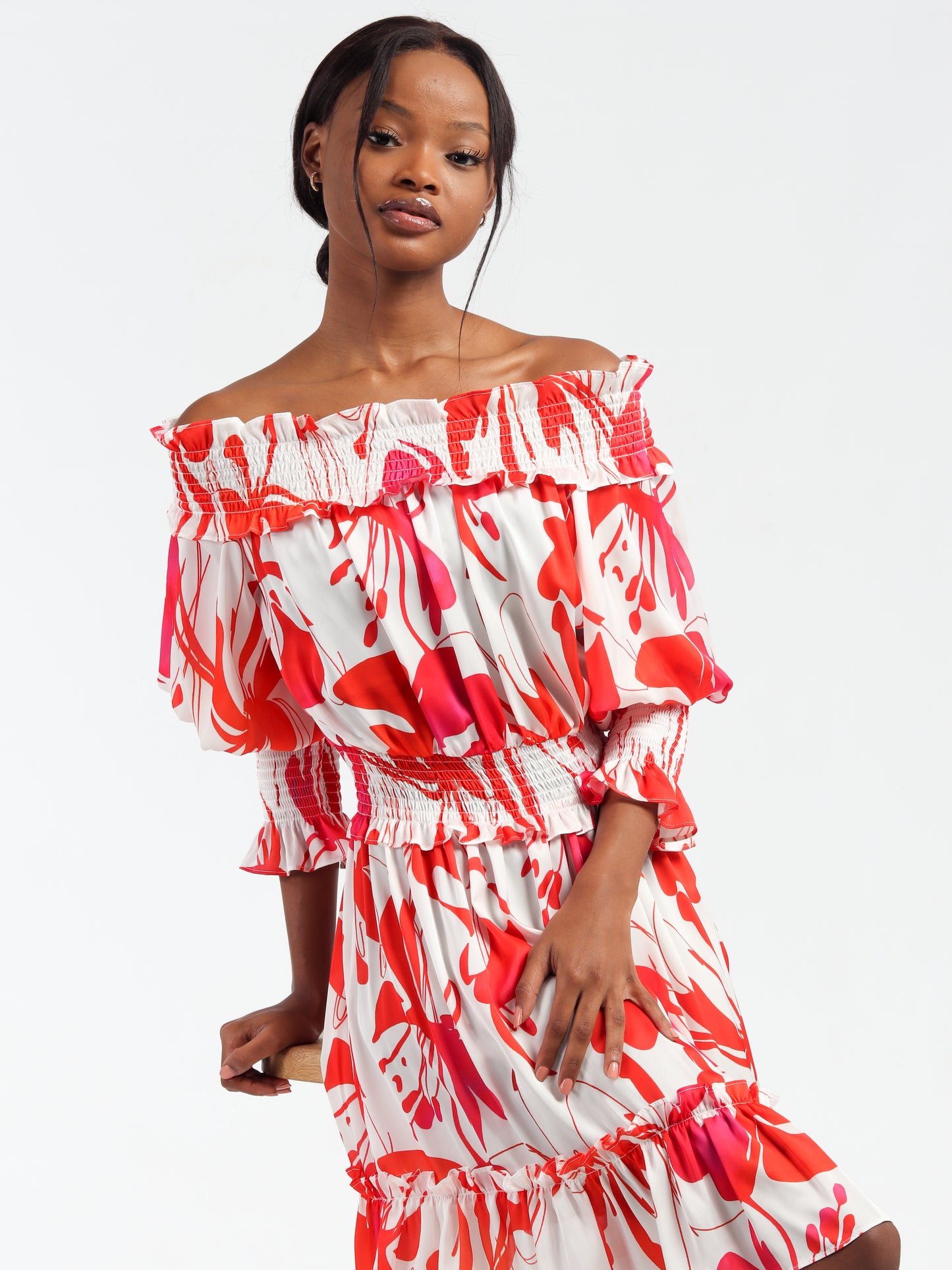 Resort Silk Printed Dress