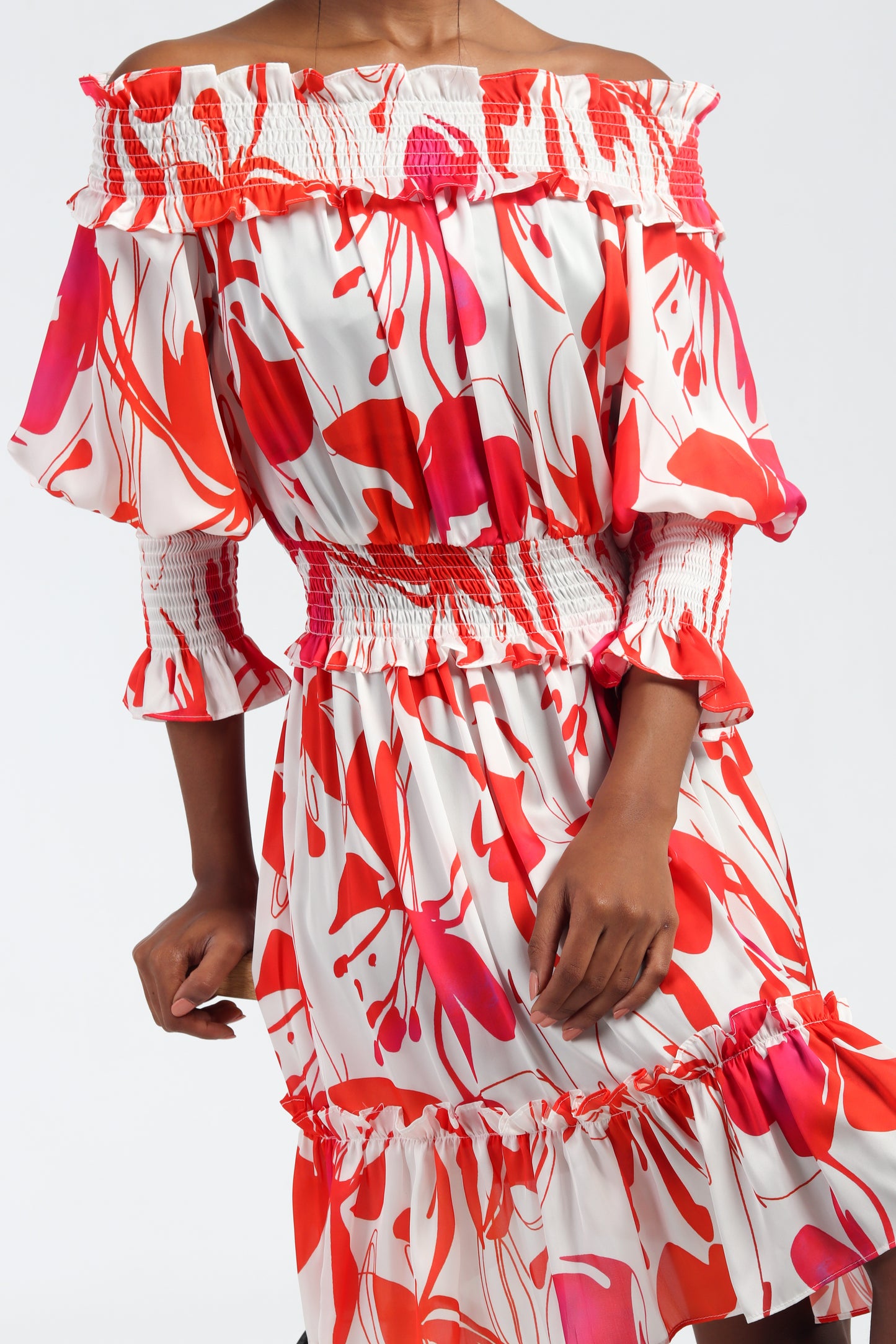 Resort Silk Printed Dress